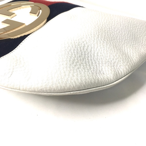 Authentic Gucci white leather hobo shoulde… - Picture 14 of 16